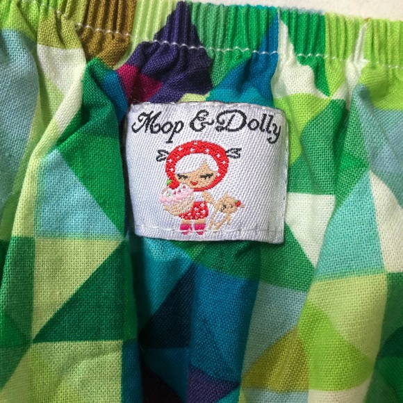 Boys size 3 Handmade MOP AND DOLLY Harem pants, green cotton, ‘jumbo slouchies’ - Picture 5 of 7